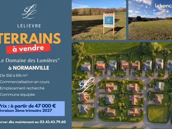 Terrain 384 m² Normanville