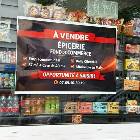 Vend fond de commerce