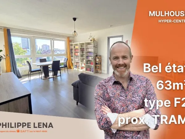 F2 lumineux 63 m², en plein centre-ville !