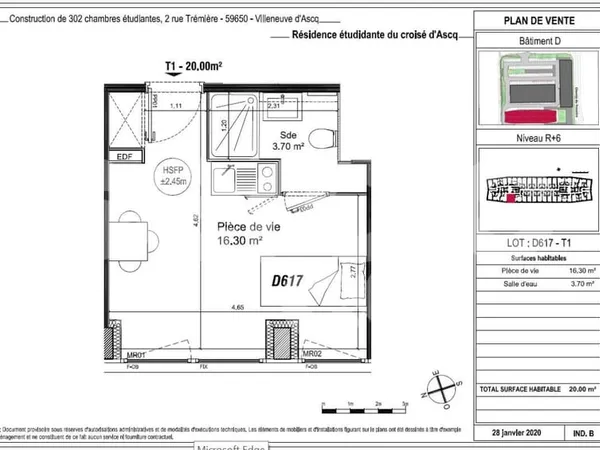 Appartement type 1