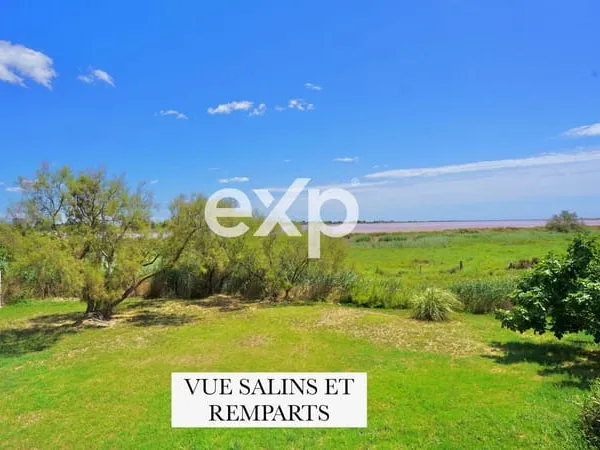 AIGUES-MORTES - EXCEPTIONNEL - VUE REMPARTS & SALINS - PRO