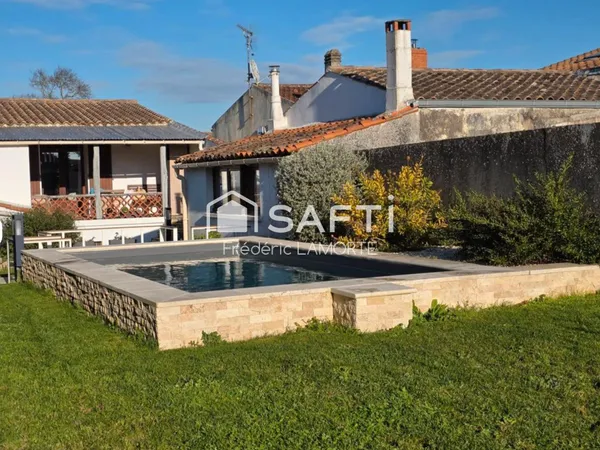 Maison 3 chambres, dépendance, piscine, jardin, garage