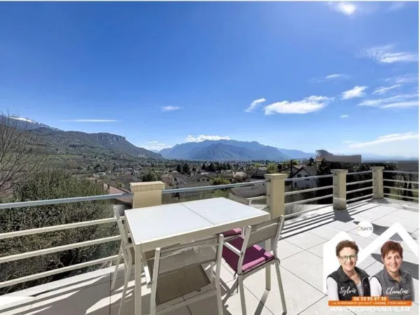 Maison individuelle avec vue panoramique, calme et jardin sur les hauteurs de Coublevie