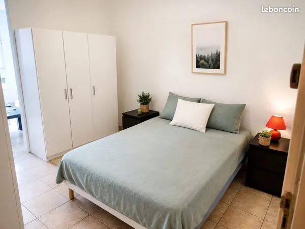 Chambre + Salon Meublé (23m²) dans Colocation à Lyon 8