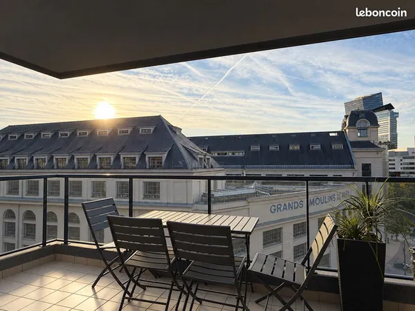 [LOCATION MEUBLÉ PARIS 13 - BIBLIOTHEQUE F. MITTERRAND] - Appartement 2 pièces - Avec Terrasse - 3 m