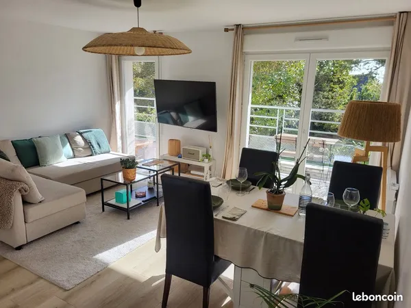 T2 de 45 m² entièrement rénové | Terrasse plein sud | Parking privé | Le Relecq-Kerhuon