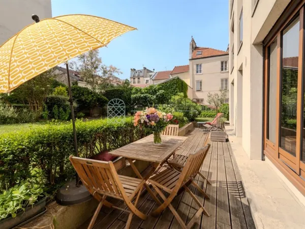 Paris 11 - Charonne - Appartement 3p - Terrasse - Vue jardin