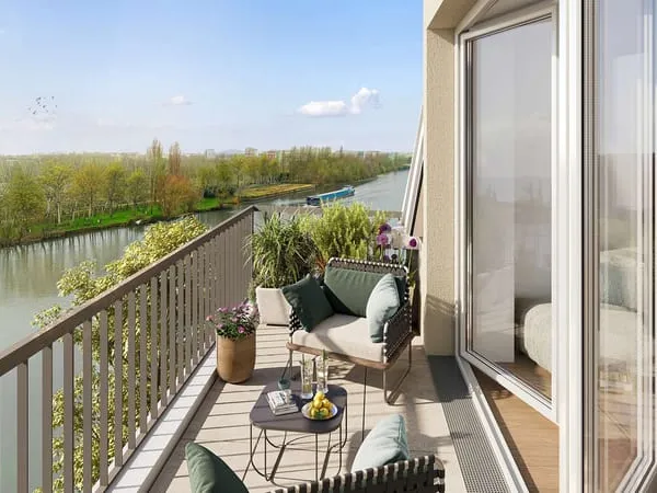 Une résidence élégante face aux bords de Seine