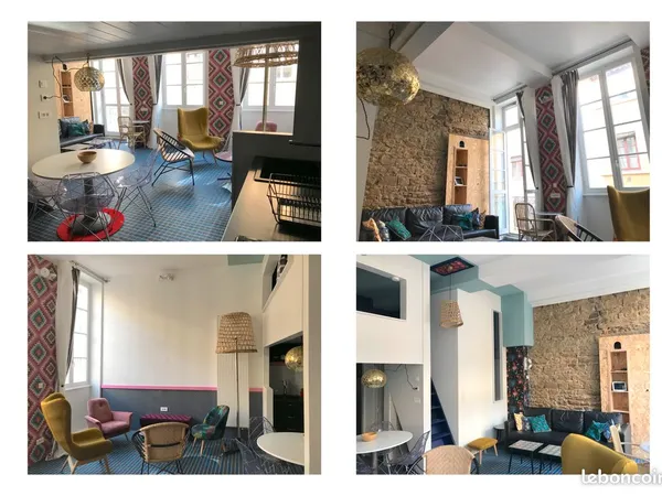 Appartement meublé de caractère - Pentes Croix-Rousse - 940 charges comprises