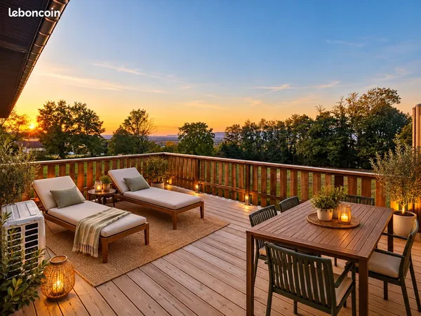 🏡 T3 DUPLEX MEUBLÉ - 57 m² - 2 CHAMBRES - 2 SALLES D'EAU - GRANDE TERRASSE - 2 PARKINGS - CLIMATISAT