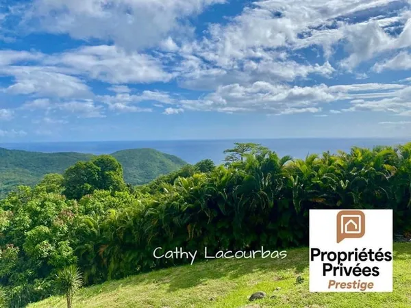TERRAIN D'EXCEPTION AVEC VUE PANORAMIQUE MER & MONTAGNE - Pointe Noire 1500 m2