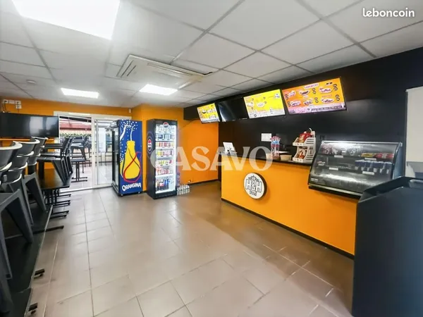 Fonds de commerce restauration rapide 100 m²