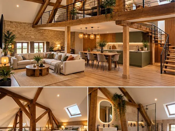 T3 Duplex de caractère - Charpente apparente