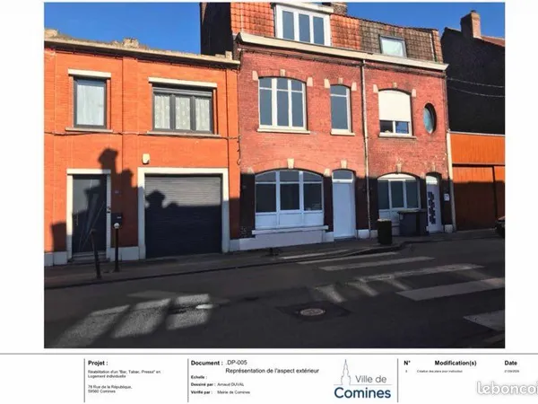 🏡 À VENDRE - MAISON 130 m² À COMINES (FRANCE) - FORT POTENTIEL