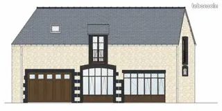 VITRE- centre ville -Bâtiment à Réhabiliter avec permis accordé-3 chambres + garage