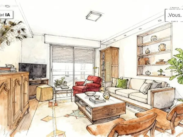 SURESNES • 2 pièces • 47,80 m2 • DPE D
