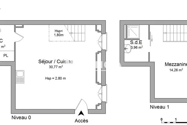 Appartement 2 pièces 54 m²