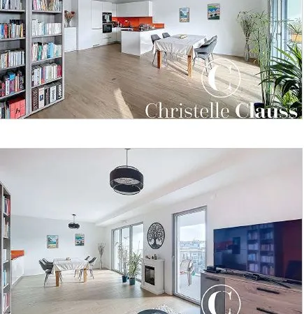 T3 moderne avec terrasse et double garage