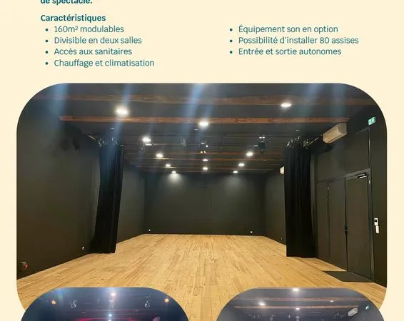 Location de salle - 160m2 divisible