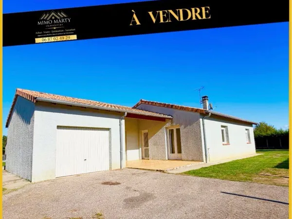 Magnifique villa de plain pied T4 de 99m2 sur 701m2 de terrain clos
