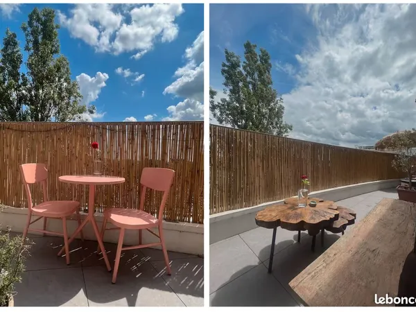 Appartement meublé de standing avec grande terrasse sans vis-à-vis - Résidence récente et sécurisée