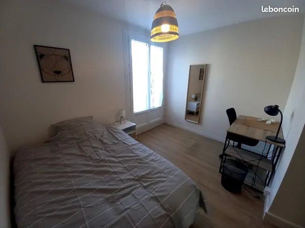 Chambre en colocation meublée villejean