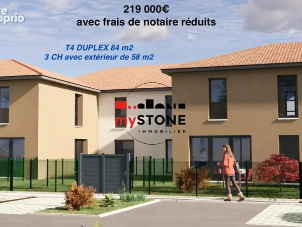 FRANS - avec BRS : Duplex 84 m² 3CH avec extérieur de 65 m²