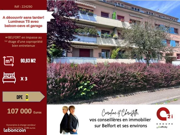 Appartement 5 pièces 90 m²