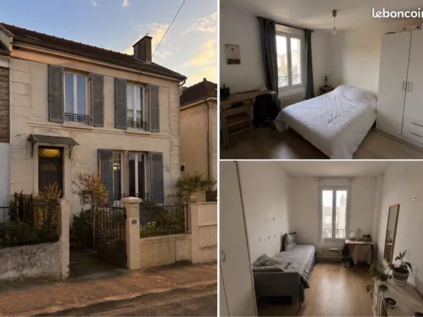 4 chambres meublées à louer - Villejuif Métro Louis Aragon - Maison avec jardin + parking