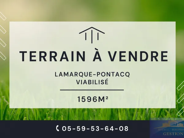 Terrain de 1596 m2 lot no4
