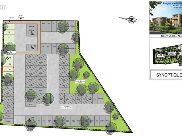 Place de stationnement / parking extérieur