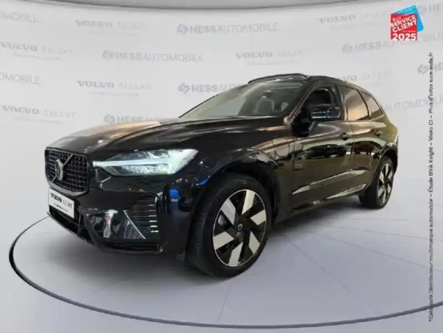 Volvo Xc60 t6 hybride rechargeable 253 + 145ch ultra style dark geartronic 8 awd sieges chauf/cuir volant
