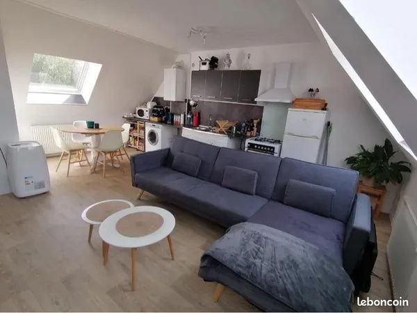 Appartement 1 chambre centre ville leers