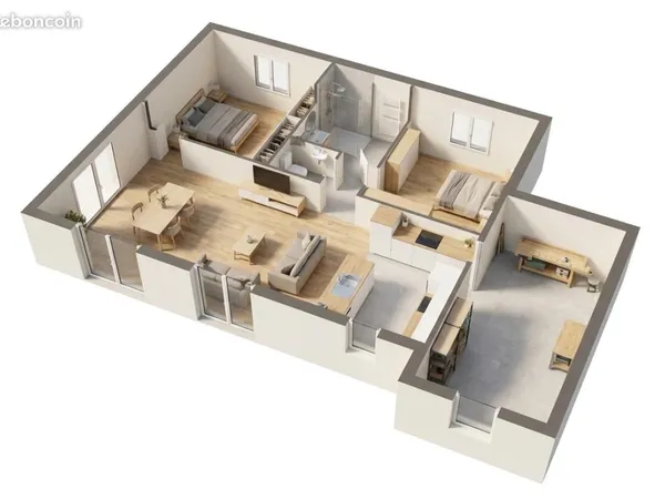 Maison 3 pièces 70 m²