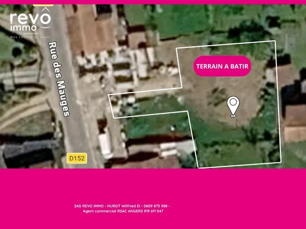 Terrain à bâtir Vente Beaupréau-en-Mauges  637m² 35000€