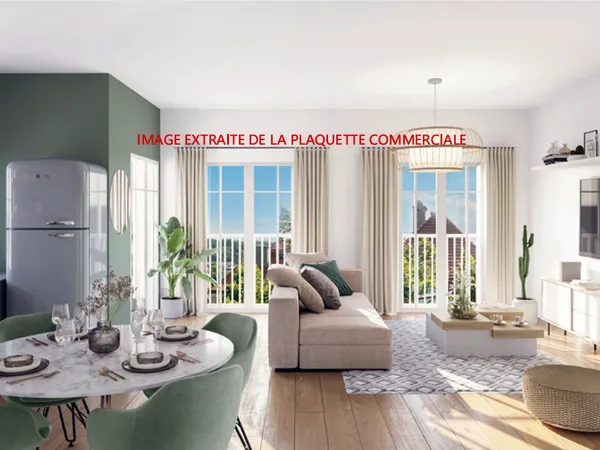 Appartement 2 pièces 44 m²