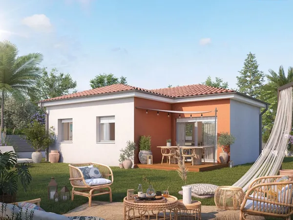 Saint-Germier 81210, villa T3 avec terrain de 1043 m²