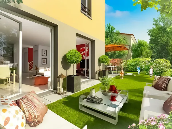 Splendide T3 jardin & parking à Chessy (RER A)
