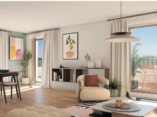 À LOUER - T3 neuf, jamais habité, 75 m² au dernier étage avec grande terrasse de 35 m²