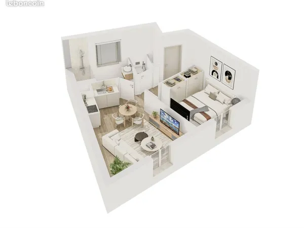 Appartement 2 pièces 38 m²