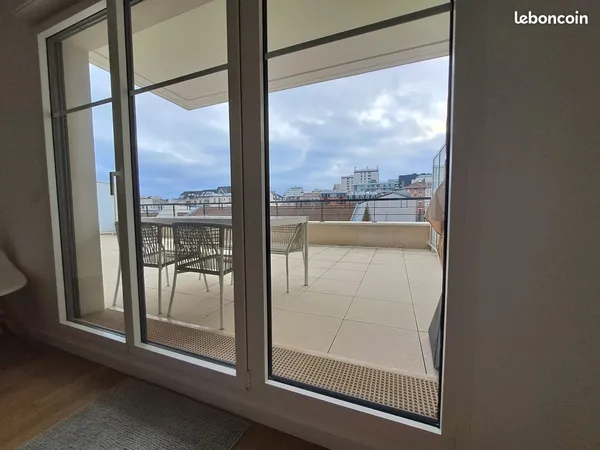 Appartement récent 3 pièces avec 1 à 2 chambres, calme et lumineux