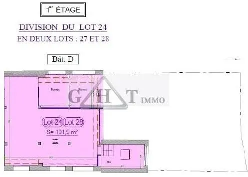 A vendre 102M²- Espace de bureaux - Montreuil