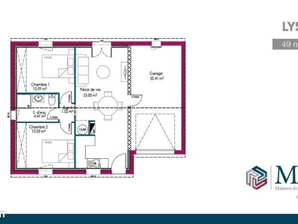 Maison 4 pièces 100 m²