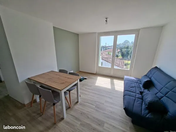 Appartement T2 meublé de 59 m² avec balcon - Rénové à neuf - Clim réversible - Centre-ville