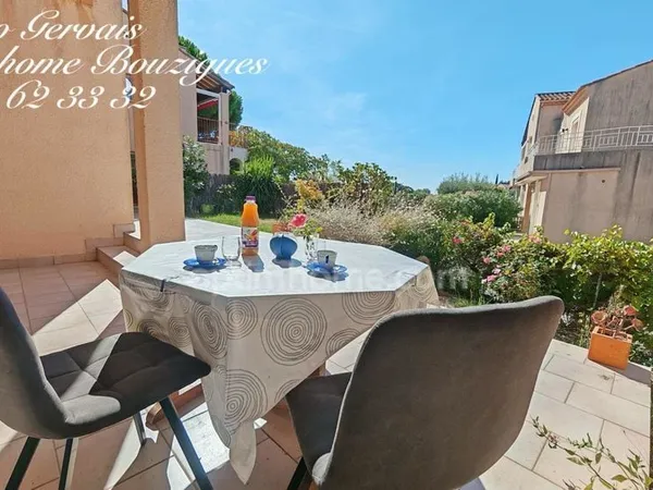 Spacieux appartement à vendre 3/4 pièces BOUZIGUES avec jardin, terrasses et parking à 2 pas de la p