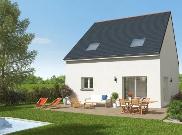 Projet de construction d'une maison 88 m² avec terrain à DOMAGNE (35)