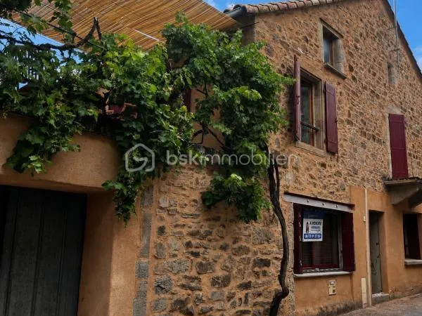 Maison en pierre de caractère et atypique avec cour intérieure et belle terrasse ensoleillée !