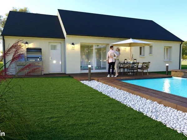 Maison 80 m² avec GARAGE 17 M² terrain à BELLEU (02)