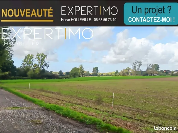Terrain 1096 m² Villers-sur-Authie