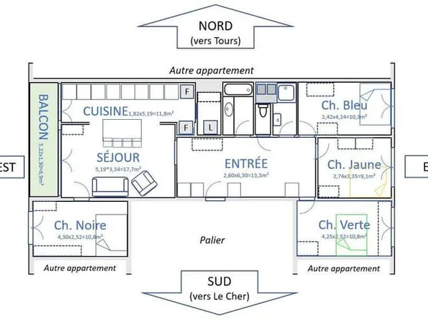 CHAMBRE MEUBLEE COLOCATION rives du cher